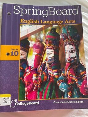 SpringBoard English Language Arts Grade 10 - Purple Cover